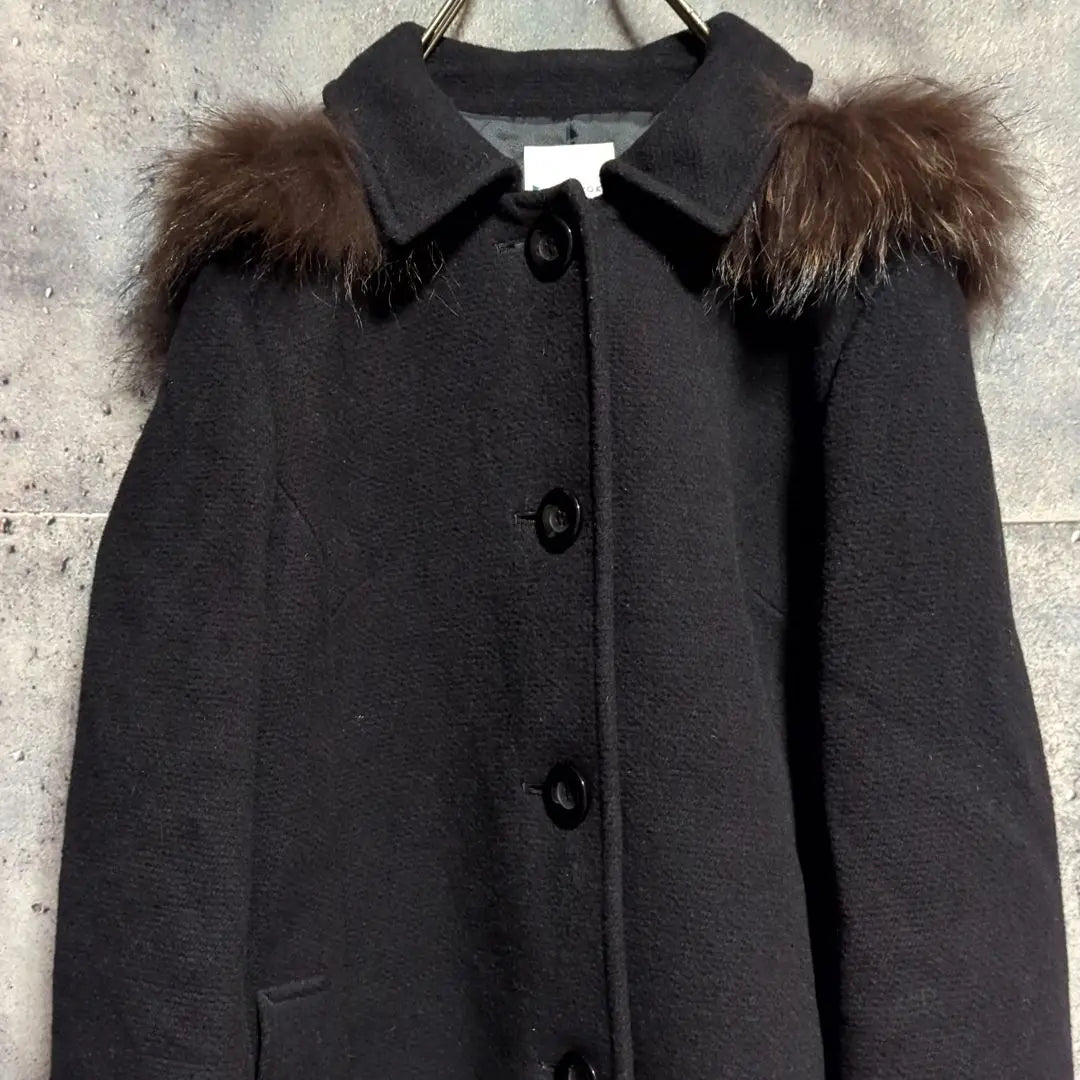 [Disposal of the final price 2/3] Suite 3way coat cashmere raccoon fur size 3