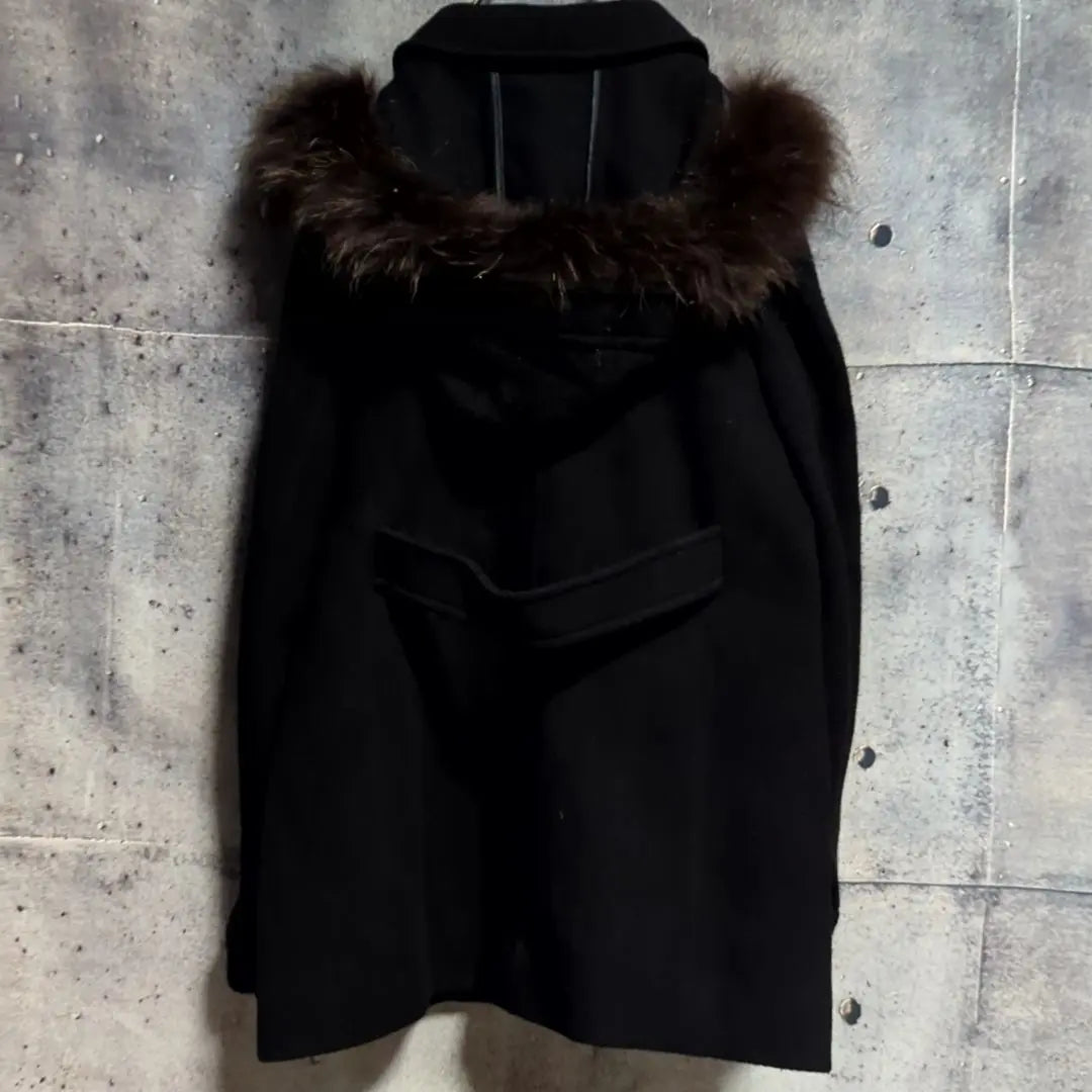 [Disposal of the final price 2/3] Suite 3way coat cashmere raccoon fur size 3