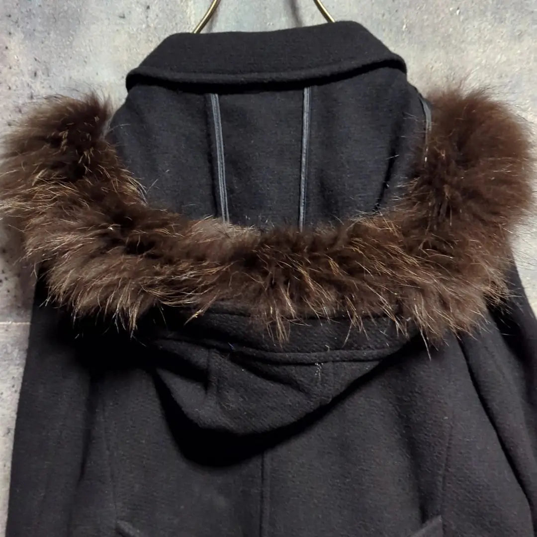 [Disposal of the final price 2/3] Suite 3way coat cashmere raccoon fur size 3