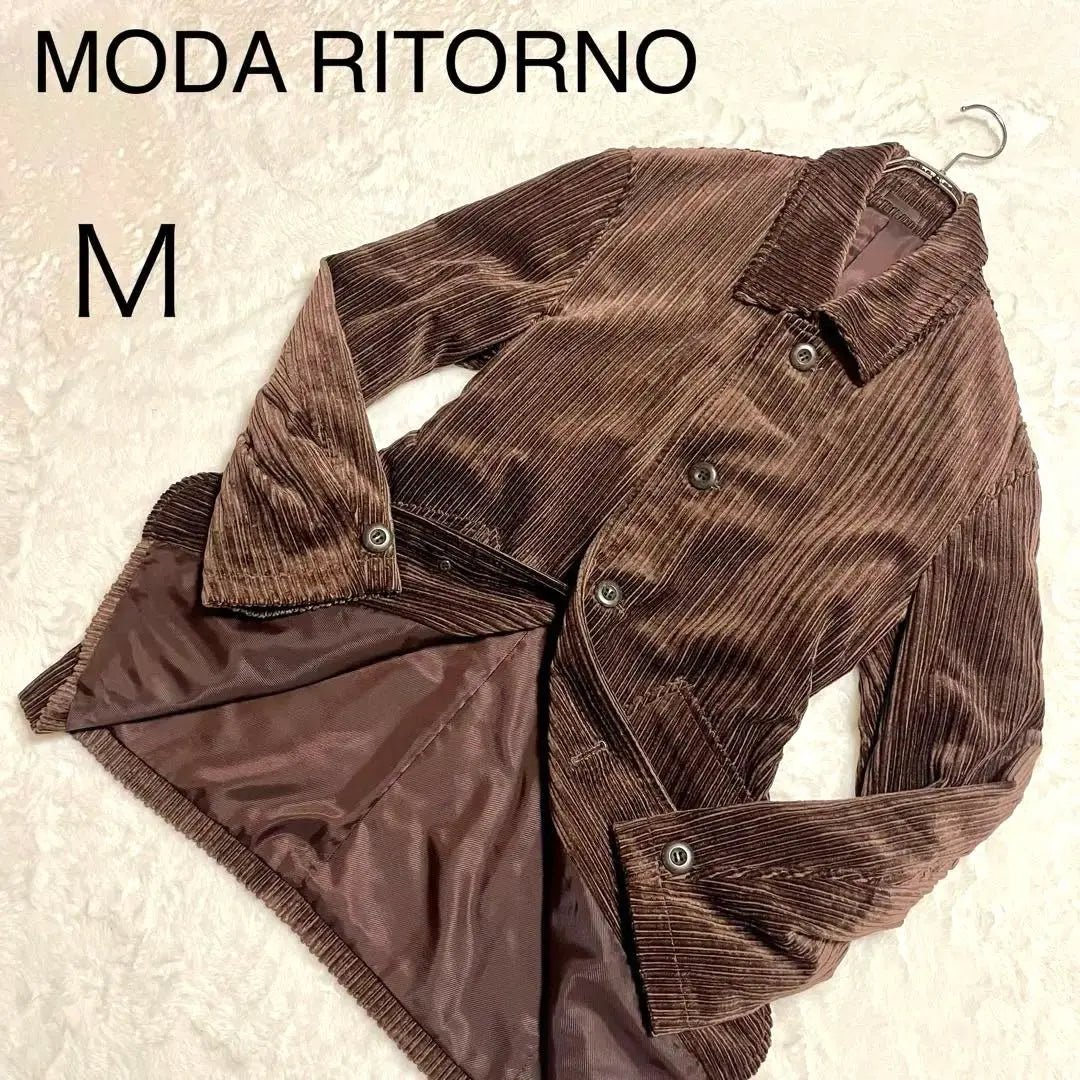 [Vintage/Terciopelo] Moda Littleno Corduroy Marrón M