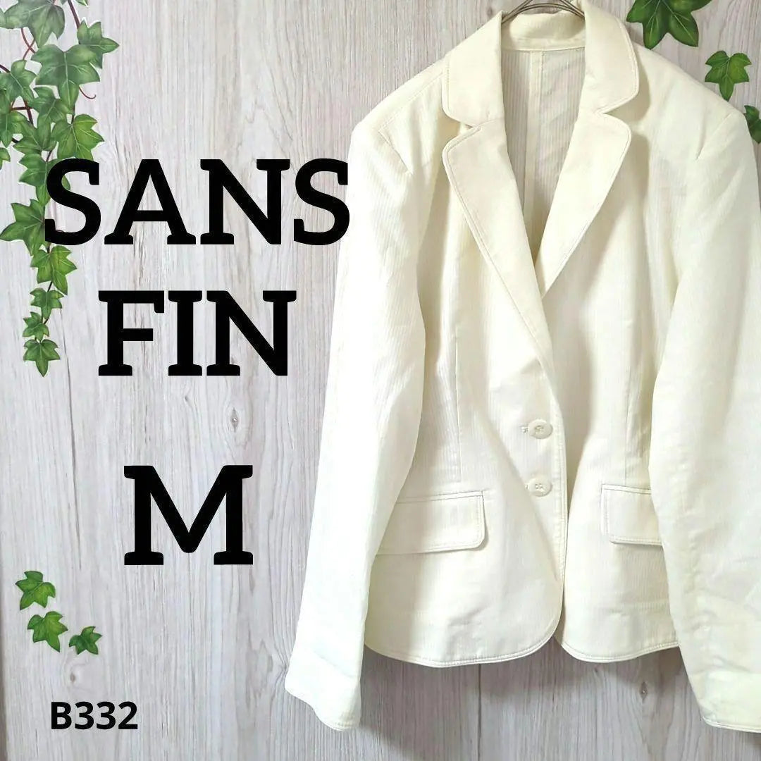 SANS FIN Jacket M⭐️ Stripe Thin Vintage Clothing Office Casual