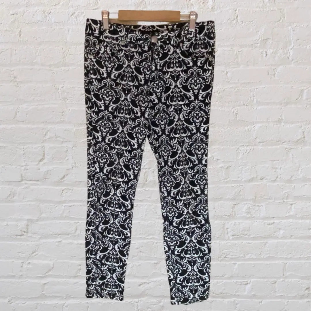 IMAGE Casual Pants Stretch Material All-over Pattern Unique