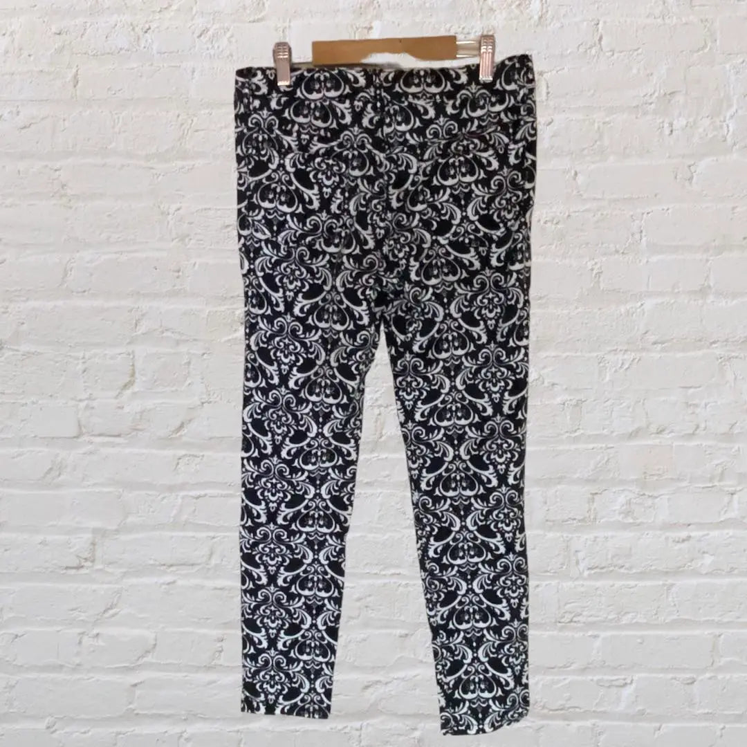 IMAGE Casual Pants Stretch Material All-over Pattern Unique