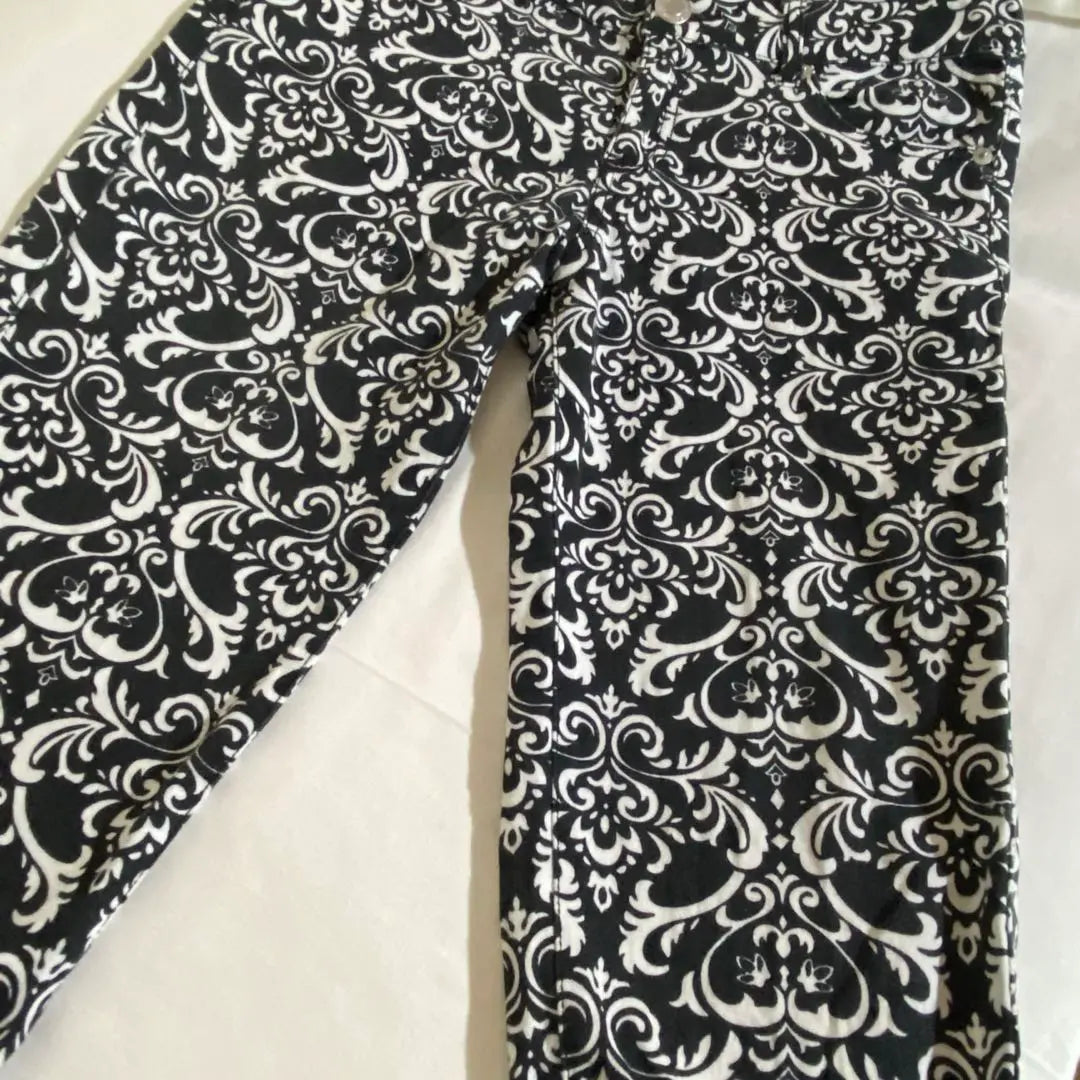 IMAGE Casual Pants Stretch Material All-over Pattern Unique