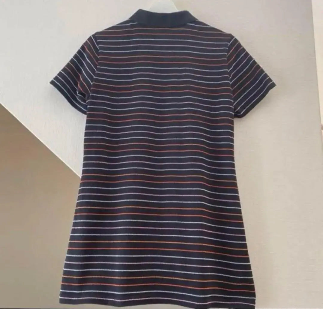 [Courreges] Logo striped polo shirt Golf