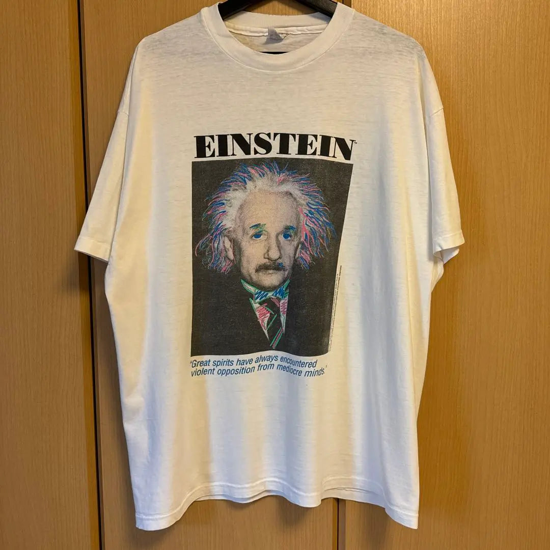 Camiseta vintage con el arte de Einstein de Andy Warhol