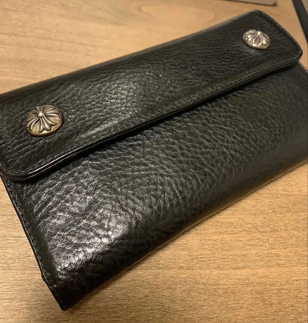 The lowest price and the finest quality! Comes with a purchase certificate! Chrome Hearts WAVE Wallet Wallet