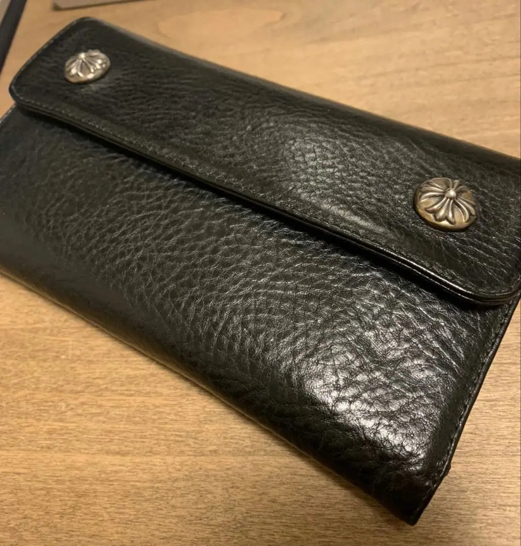 The lowest price and the finest quality! Comes with a purchase certificate! Chrome Hearts WAVE Wallet Wallet