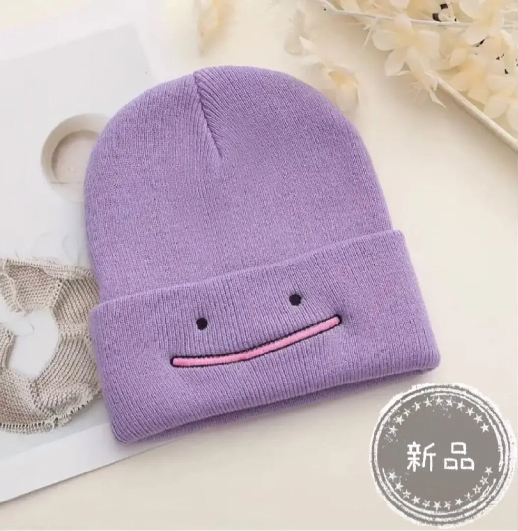 ✨New✨Knitted hat Beanie Embroidered Character Adult Kids Unisex