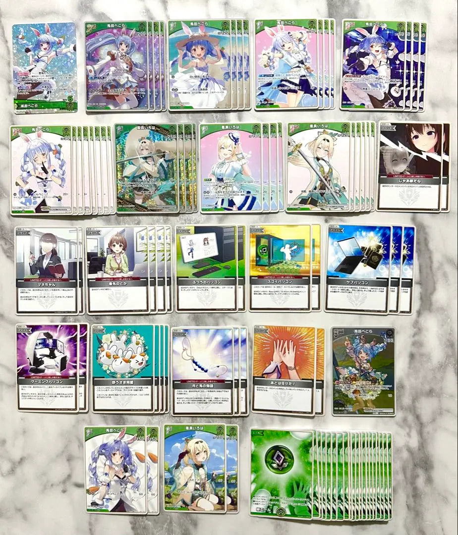 Hololive Card Game Usada Pekora Kazema Iroha Deck with Promotional Card