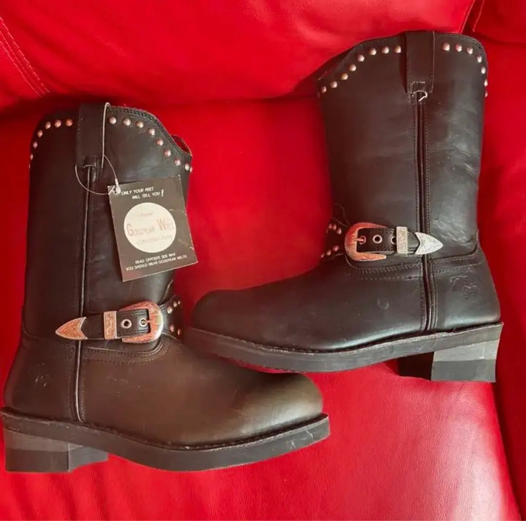 90's~ Getta Grip Genuine Leather Engineer Boots Studs Rockers