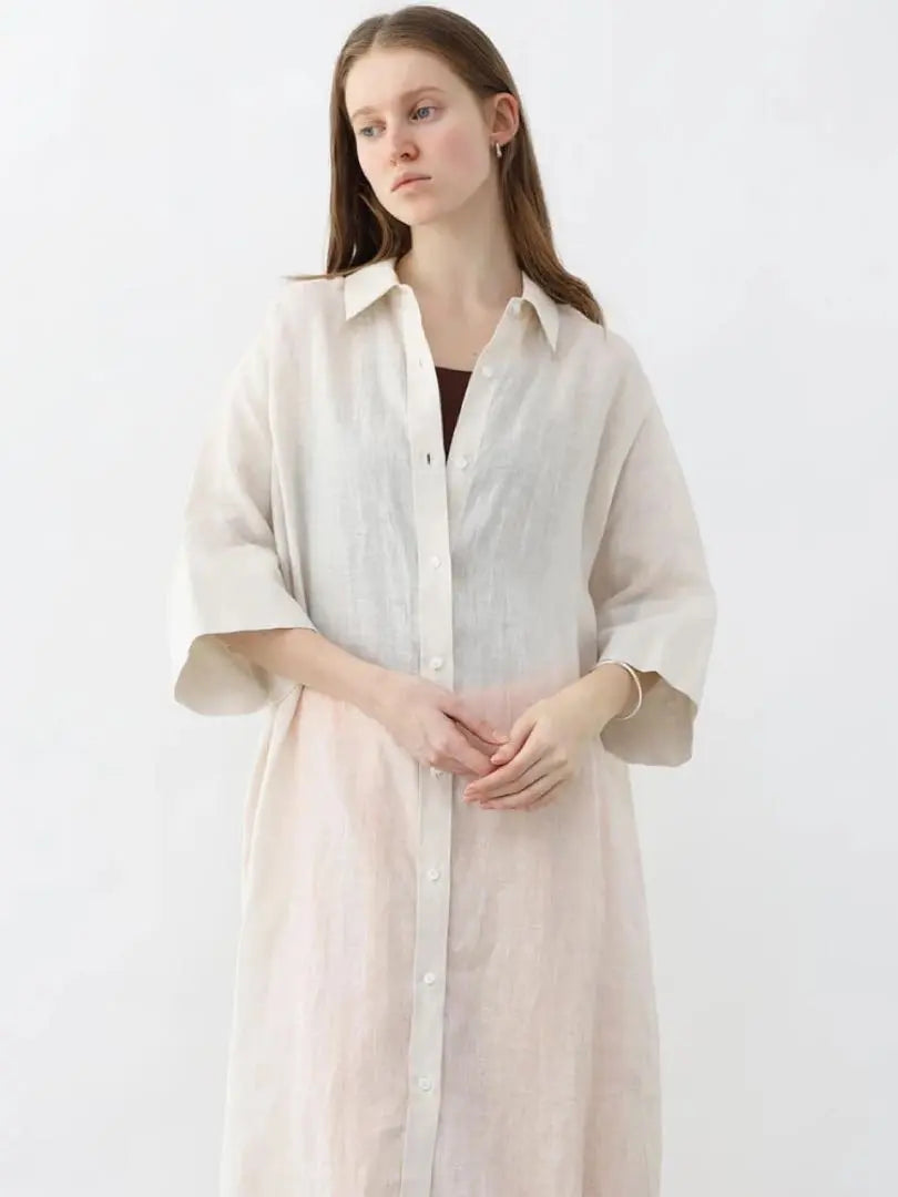 AGA 40/1 LINEN Shirt One Piece Linen Shirt One Piece