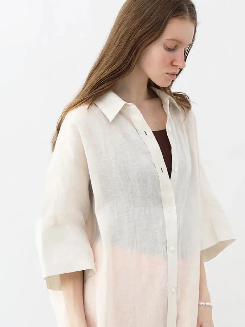 AGA 40/1 LINEN Shirt One Piece Linen Shirt One Piece