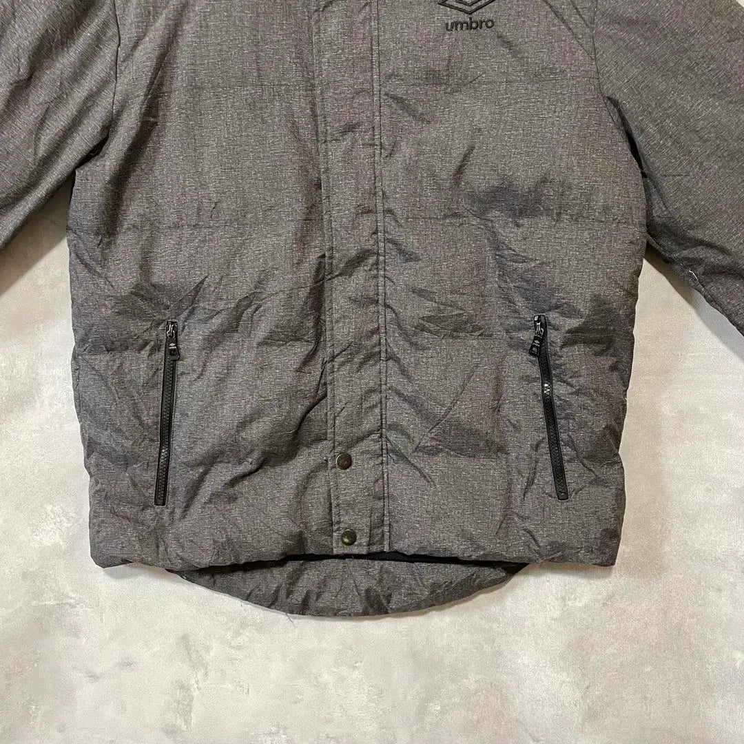 [e2708] Umbro batting nylon padded jacket gray XL black core