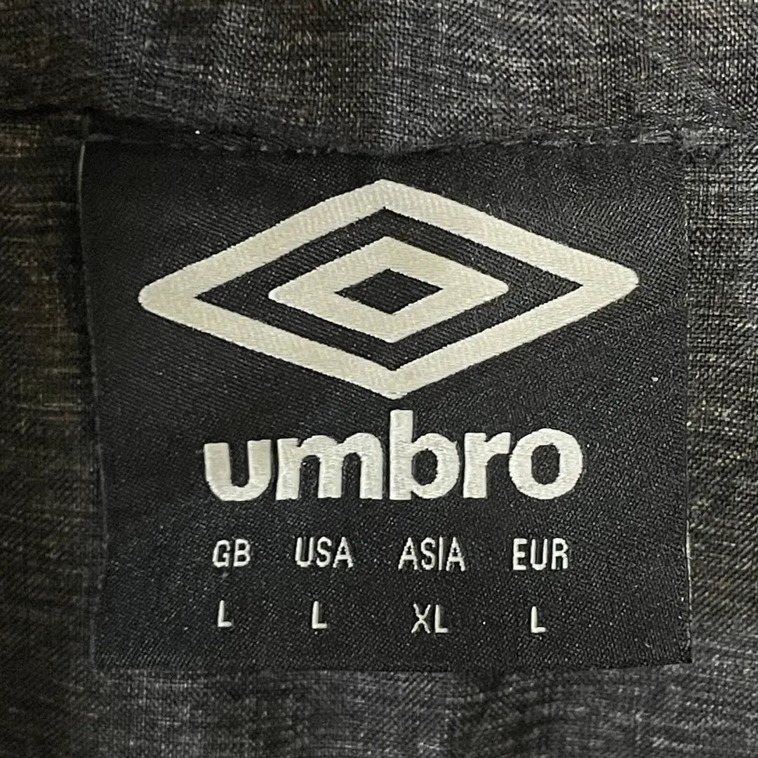 [e2708] Umbro batting nylon padded jacket gray XL black core