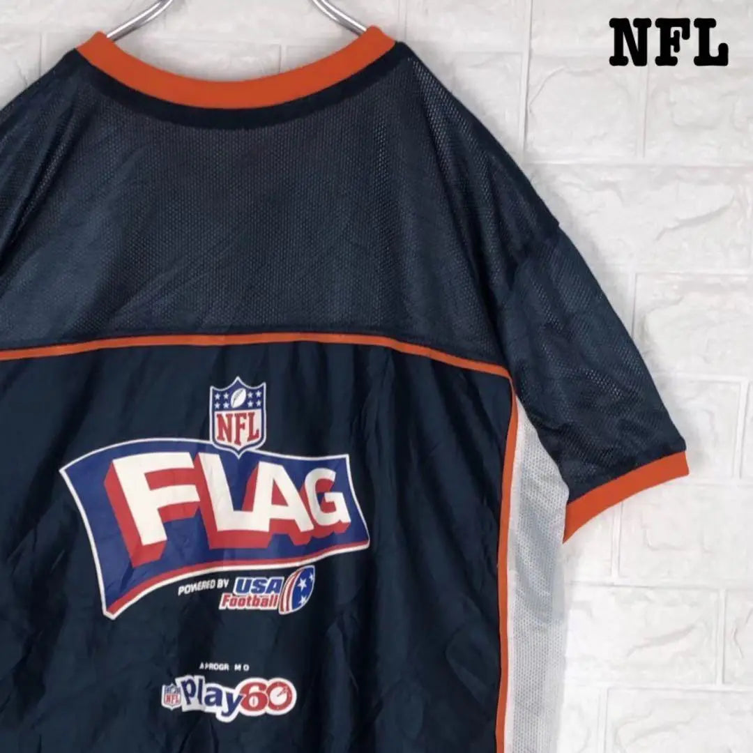 Camiseta de fútbol americano de la NFL de los Chicago Bears★ con el logotipo grande del equipo y holgada