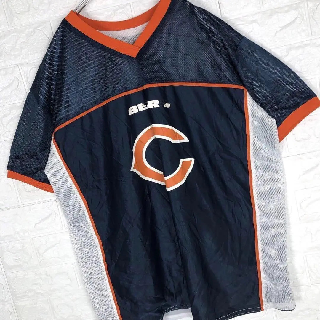 Camiseta de fútbol americano de la NFL de los Chicago Bears★ con el logotipo grande del equipo y holgada