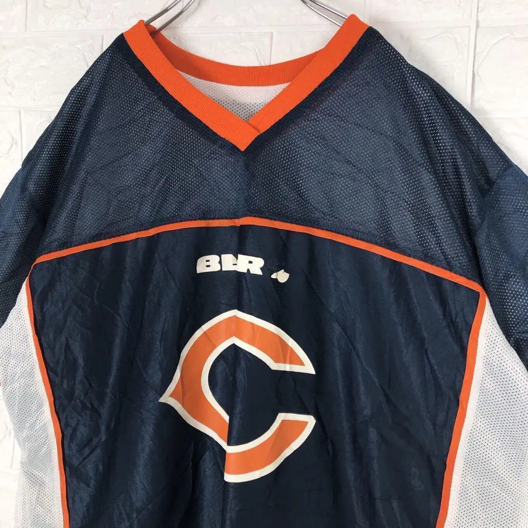 Camiseta de fútbol americano de la NFL de los Chicago Bears★ con el logotipo grande del equipo y holgada