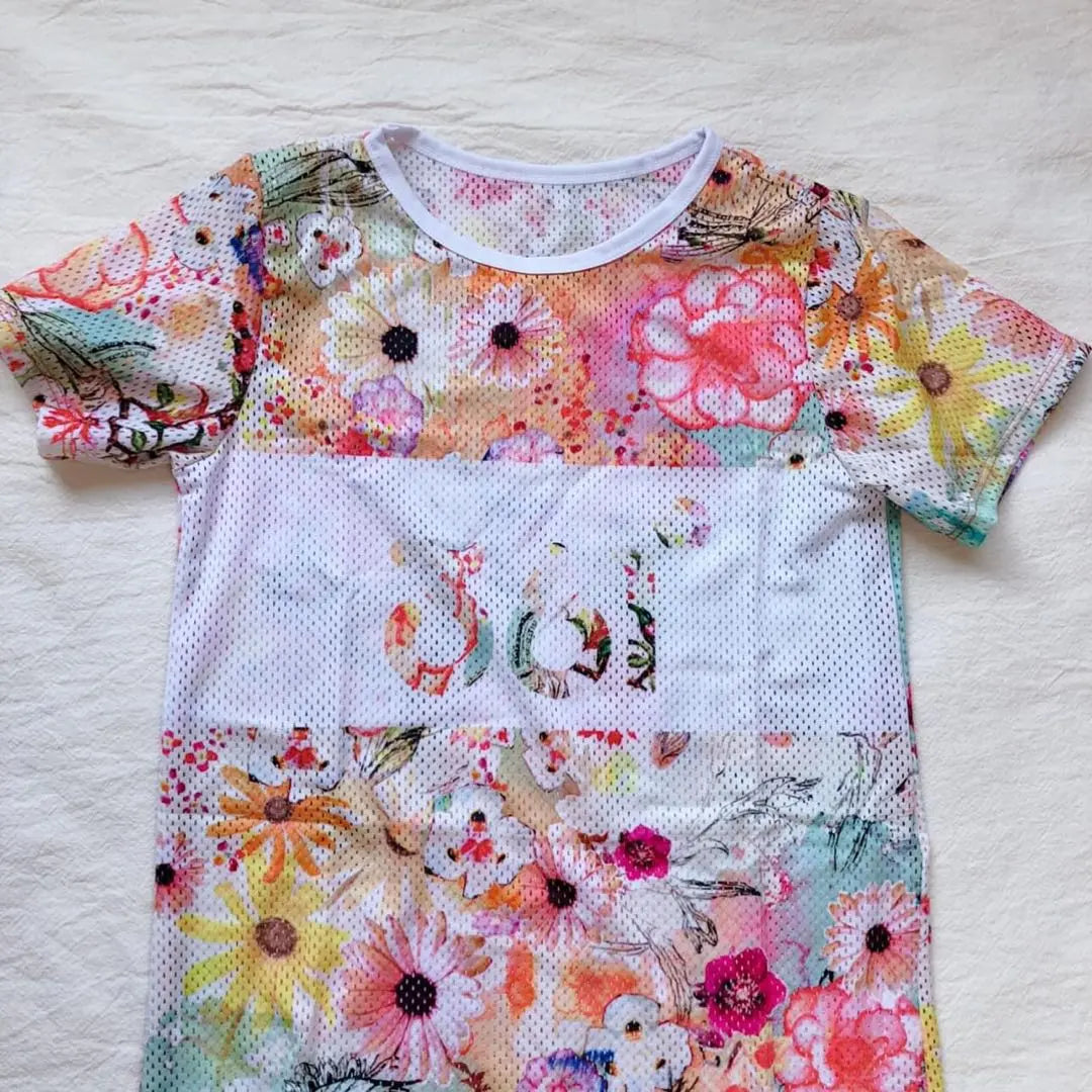 [New] Kids Floral Rash Guard with T-shirt 3-piece set 130 Sun protection