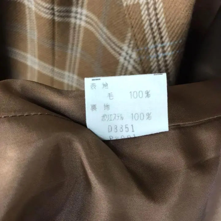 [Only one point] WOLSEY tailored jacket check blazer formal