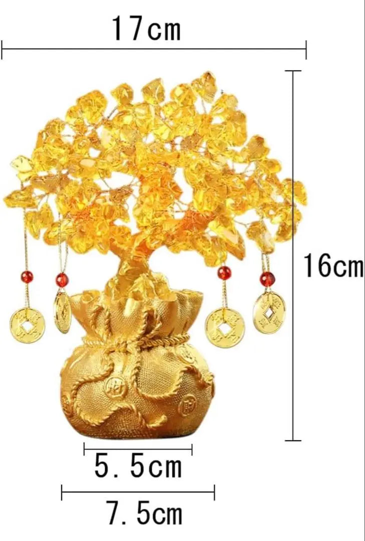 Adorno que trae suerte al dinero Árbol del dinero Entrada interior Elemento de Feng Shui Aumenta la suerte del dinero