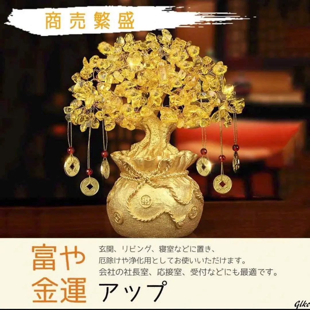 Ornament that brings money luck Money tree Interior Entrance Feng Shui item Increases money luck