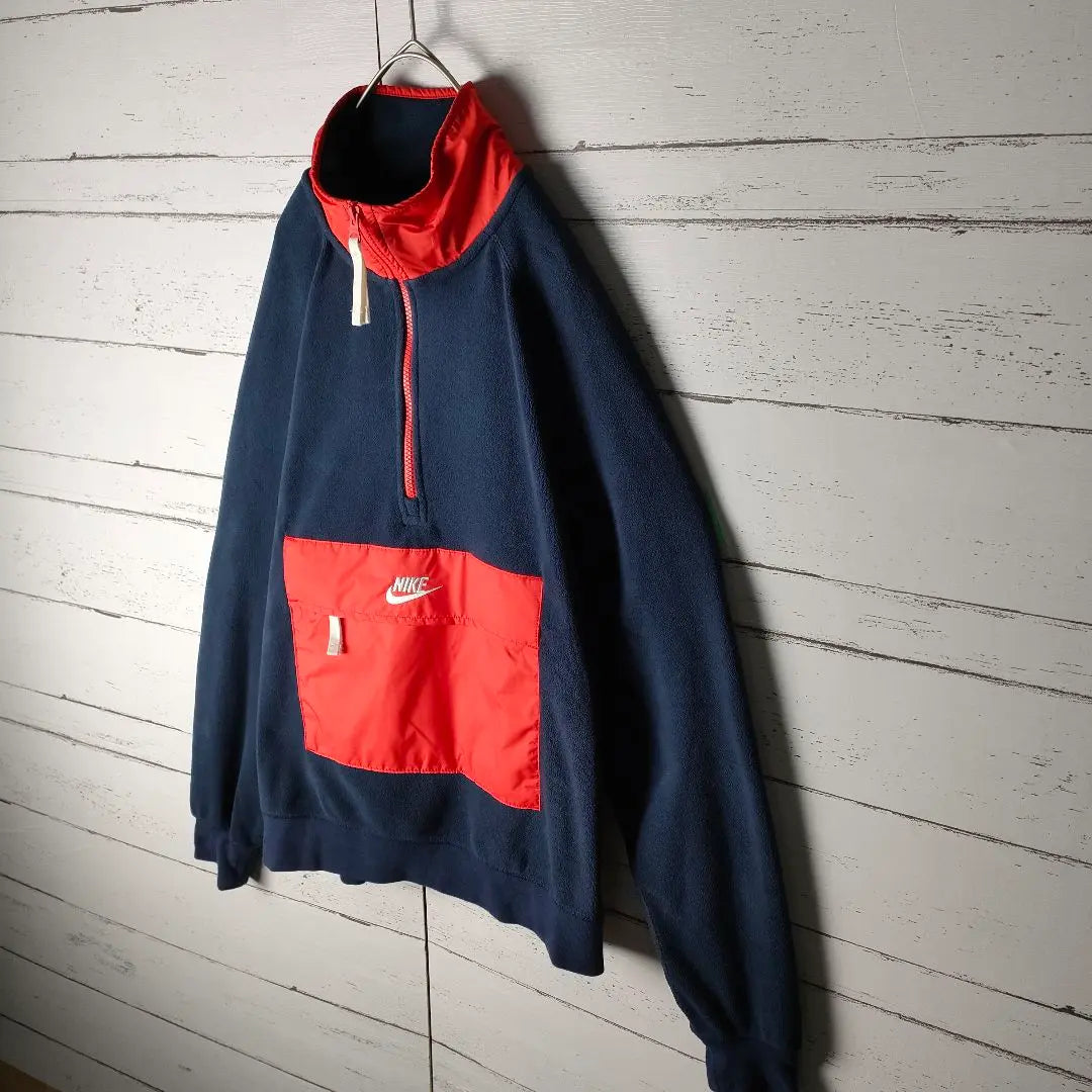 [Sold out item] Nike Sweatshirt☆Half Zip☆Small Wash☆Embroidery☆S