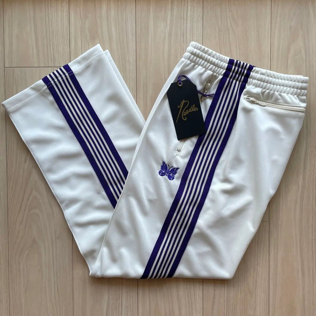 New XL Straight NEEDLES White Track Pants