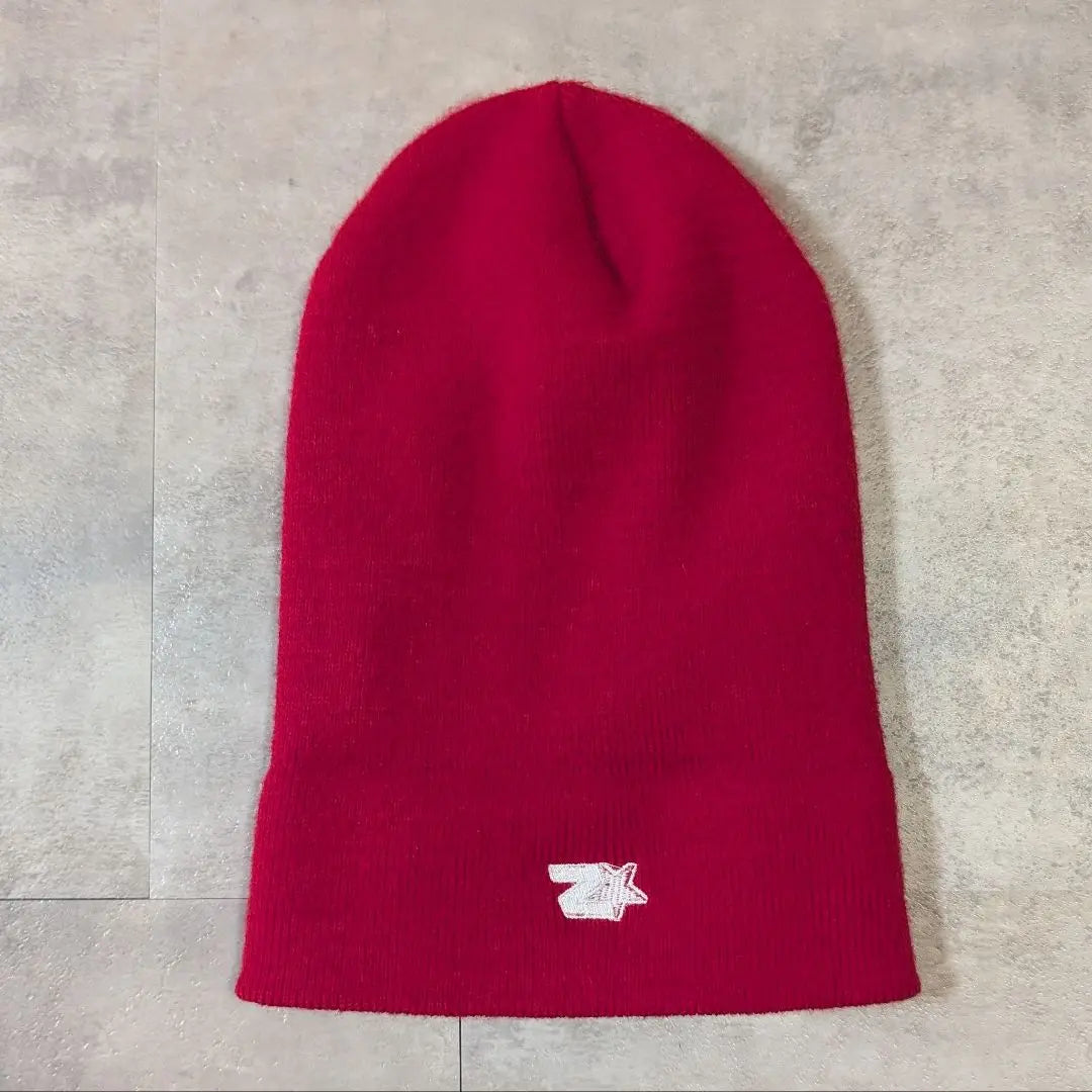 Starter red knit hat logo embroidery