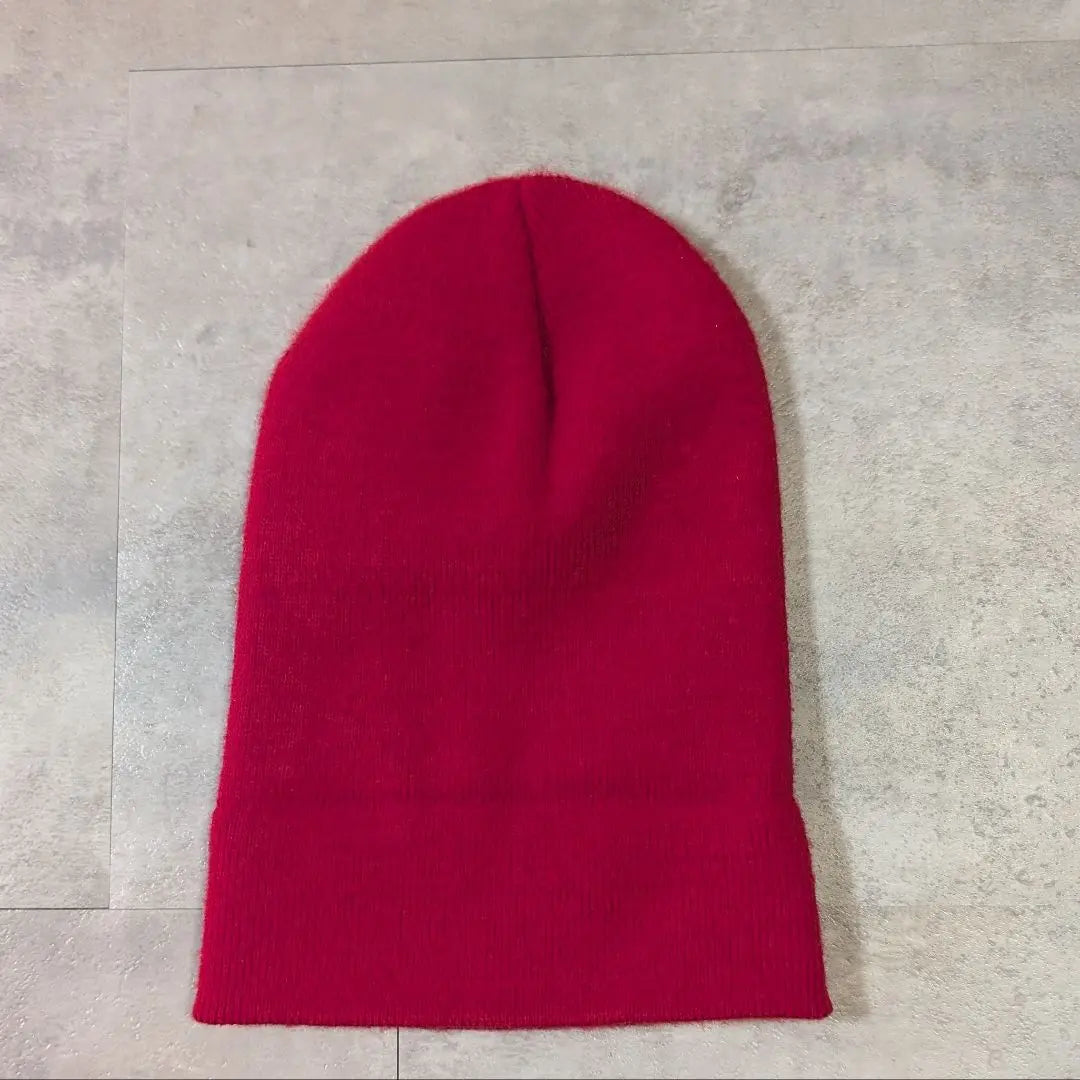 Gorro de punto rojo Starter bordado con logo | スターター 赤色 ニット帽 ロゴ刺繍