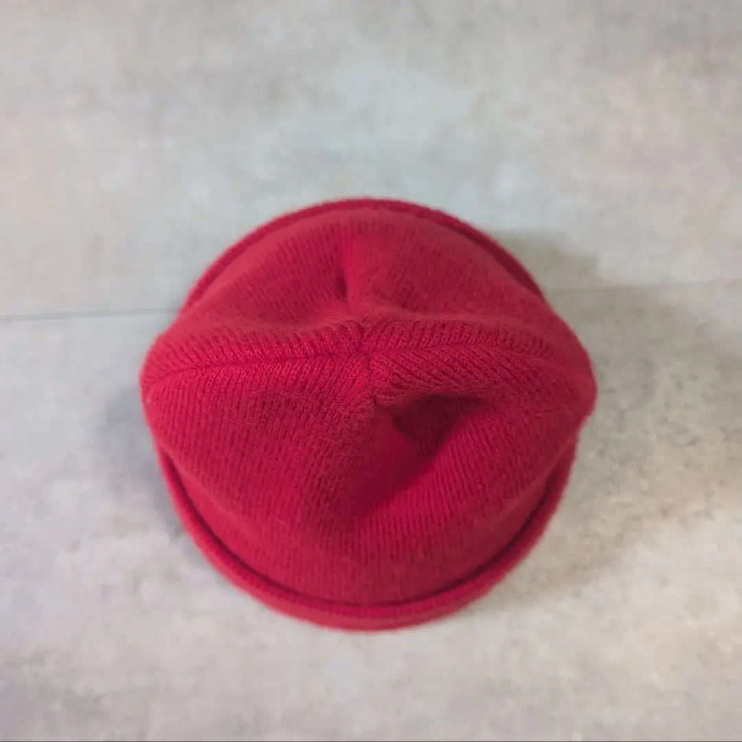 Starter red knit hat logo embroidery