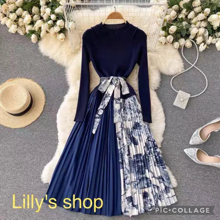 Spring/Summer outfit ❤️Long dress for women, dress, party, long sleeves, knit