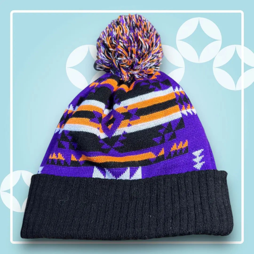 [0] NATIVE AMERICAN FEATHER BEANIE