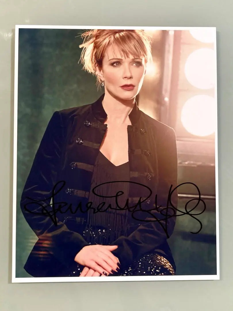 Large photo with autographed by Lauren Holly...NCIS ~Navy~