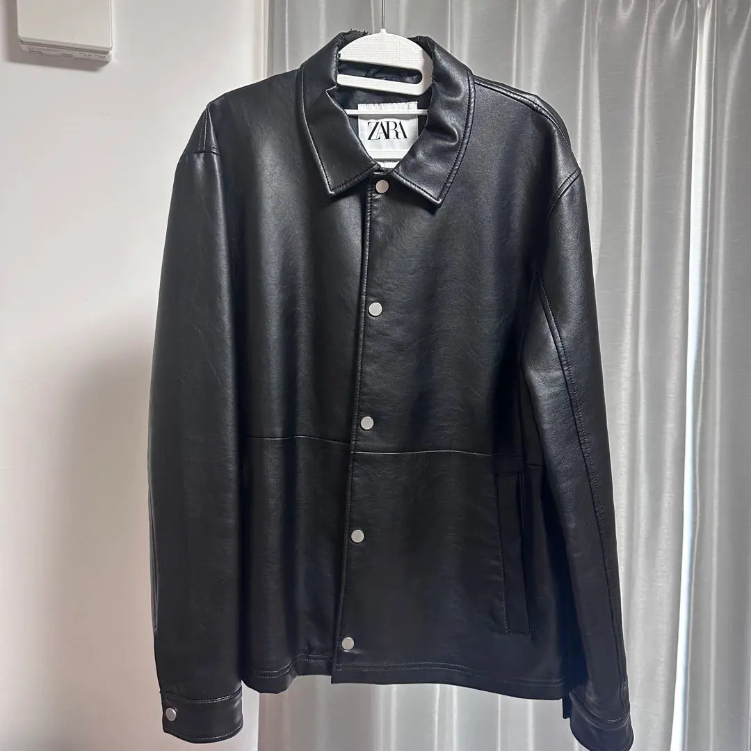 [ZARA] Chaqueta de piel para hombre ZARA