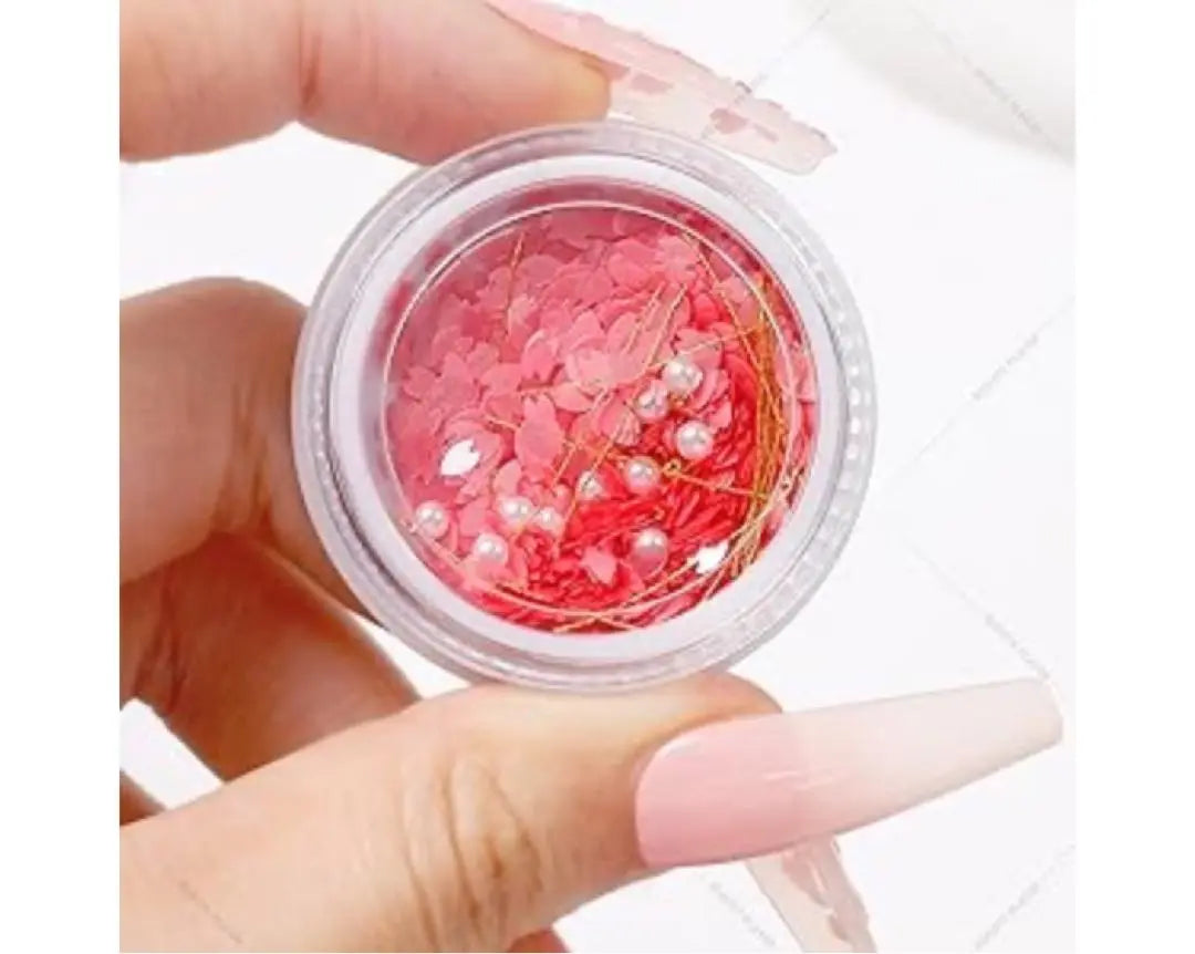 Nail parts Glitter Art Glitter Deco Cherry Blossom Snow Star Pink White Gold