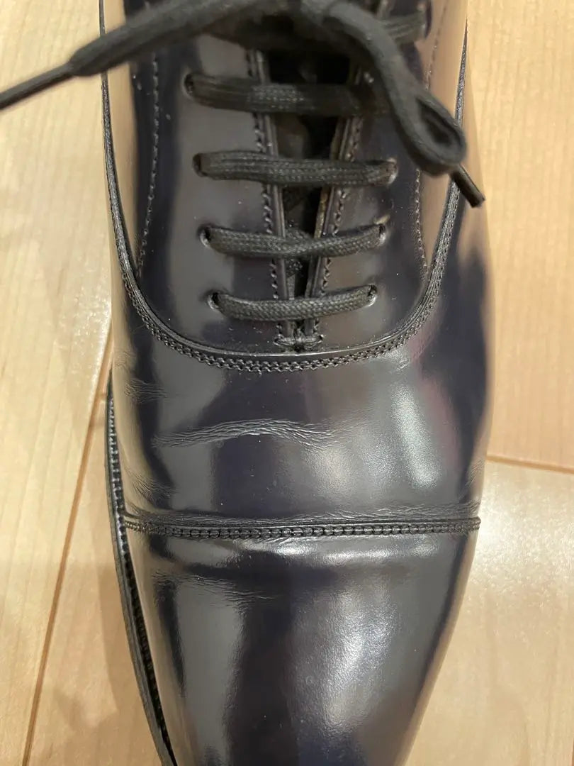 Church’s navy leather shoes (Polished binder)