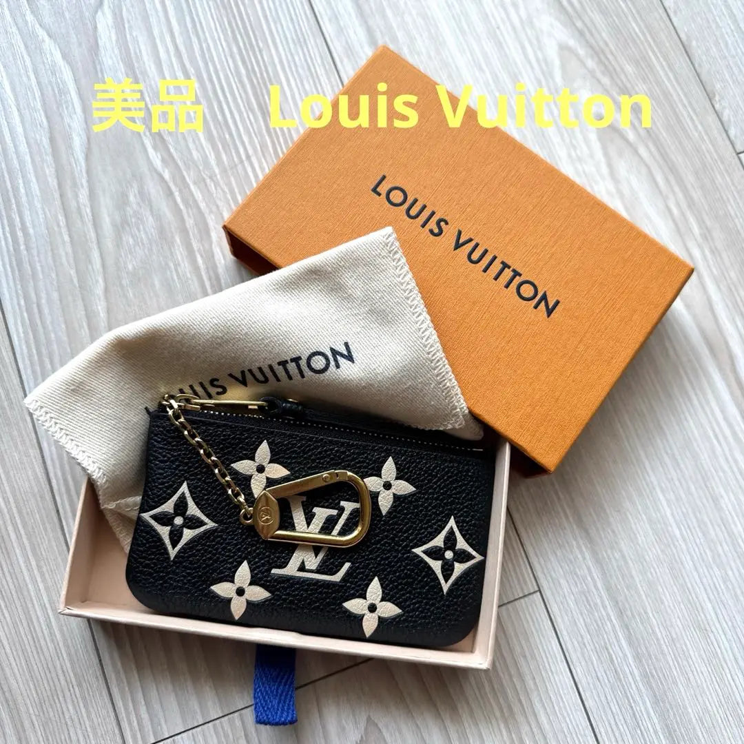 Good condition Louis Vuitton card key case pochette Cree Enplant