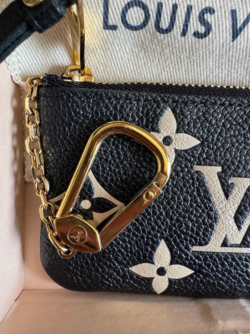 Good condition Louis Vuitton card key case pochette Cree Enplant