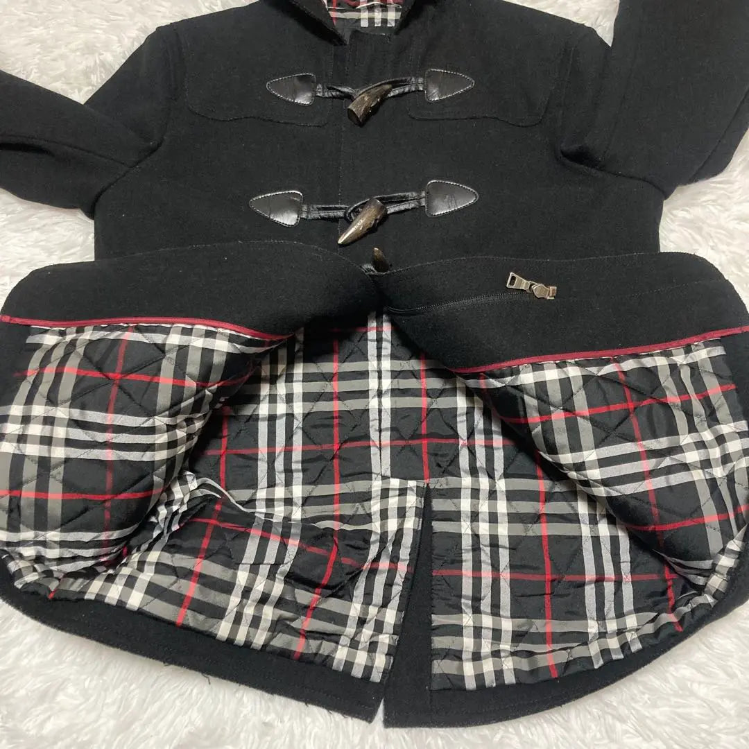 Burberry Black Label Duffle Coat L Size Nova Check Lining Good Condition | バーバリーブラックレーベル　ダッフルコート　Lサイズ　裏地ノバチェック　美品