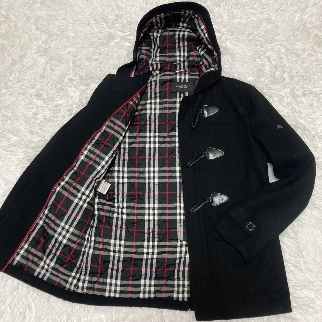 Burberry Black Label Duffle Coat L Size Nova Check Lining Good Condition | バーバリーブラックレーベル　ダッフルコート　Lサイズ　裏地ノバチェック　美品