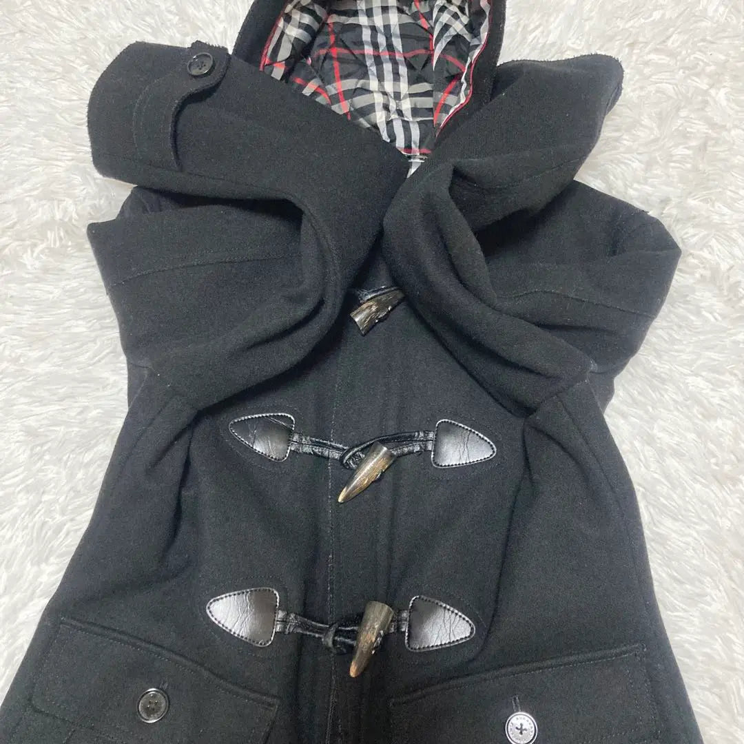 Burberry Black Label Duffle Coat L Size Nova Check Lining Good Condition | バーバリーブラックレーベル　ダッフルコート　Lサイズ　裏地ノバチェック　美品