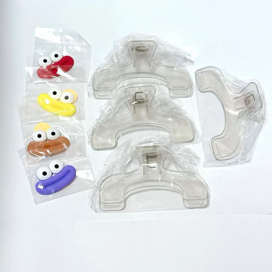 Book Clips Set of 4 Plastic Clips Transparent