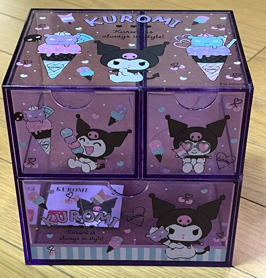 Rare Sanrio ❤️Chara Chest Kuromi H147×W150×D118mm | レア　サンリオ ❤️キャラチェスト クロミ H147×W150×D118mm