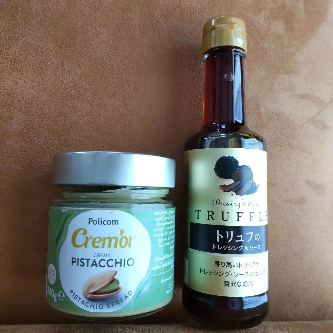 Crema de pistacho y aderezo de trufa (nueva sin abrir) ¡Lote de 2!