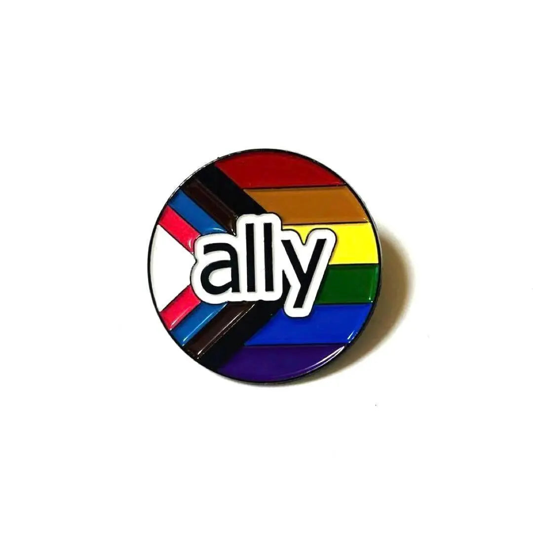 Arai ally Progress Pride Pin Insignia Broche LGBTQ | アライ aliado プログレスプライド ピンバッジ ピンズ ブローチ LGBTQ