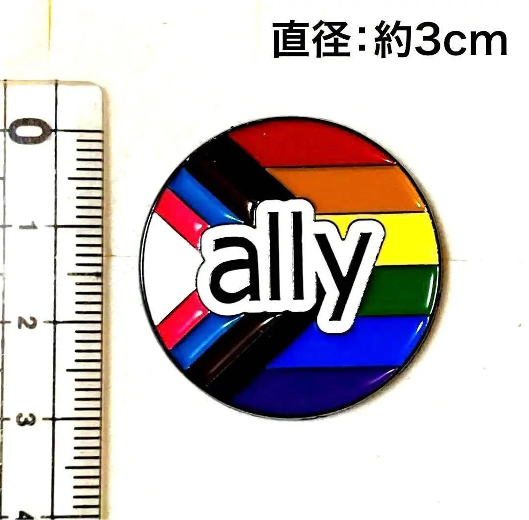 Arai ally Progress Pride Pin Insignia Broche LGBTQ | アライ aliado プログレスプライド ピンバッジ ピンズ ブローチ LGBTQ