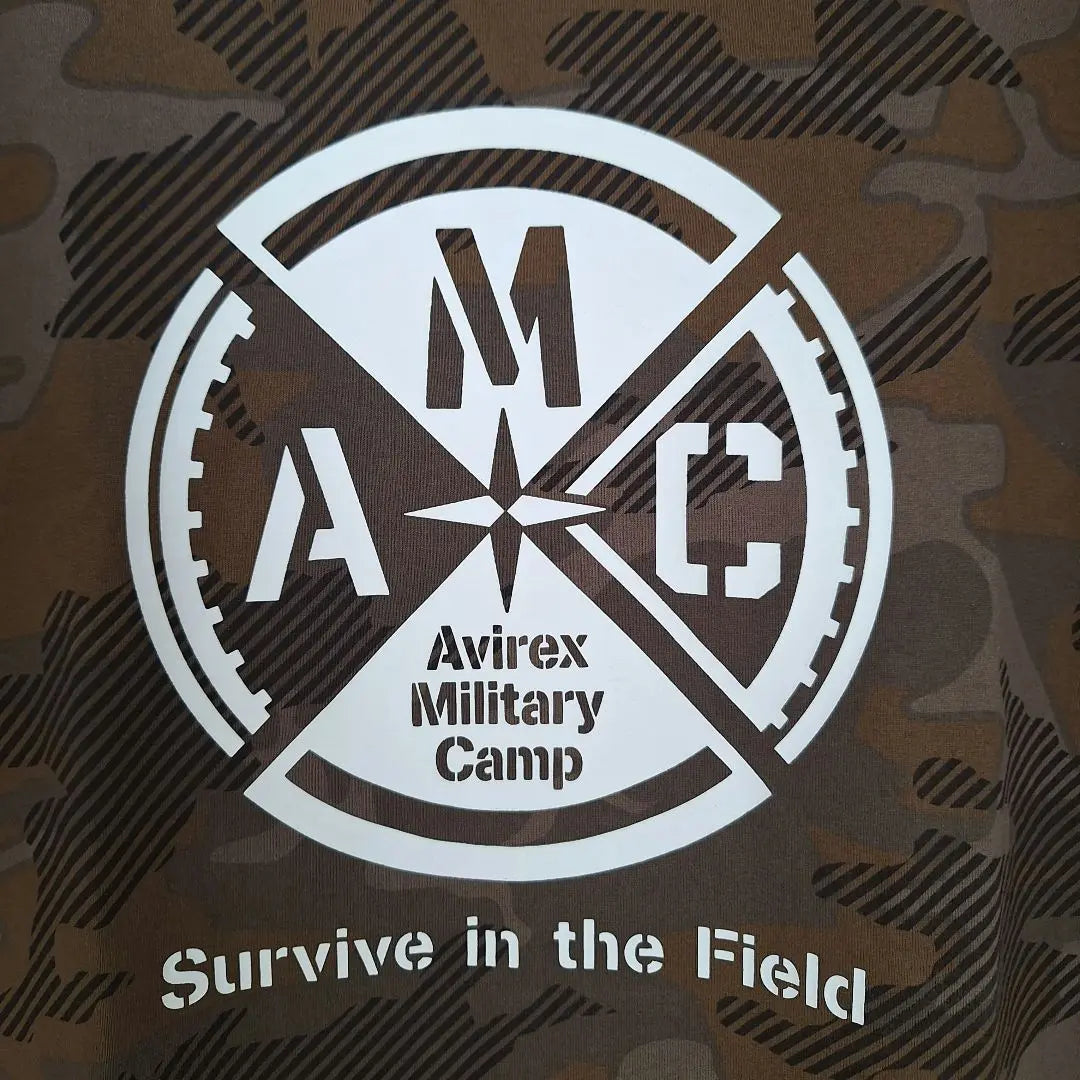 AVIREX Avirex camouflage camouflage AMCT shirt L size