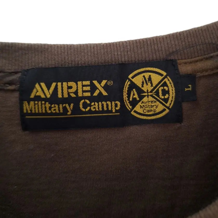 AVIREX Avirex camouflage camouflage AMCT shirt L size