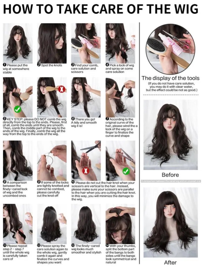 Synthetic Heat Resistant Straight Wig Long